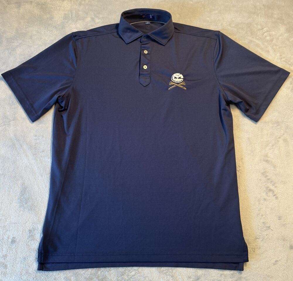 Men’s Stitch Polo Shirt Rare Crushers GC Bryson Dechambeau Blue Golf Medium Liv
